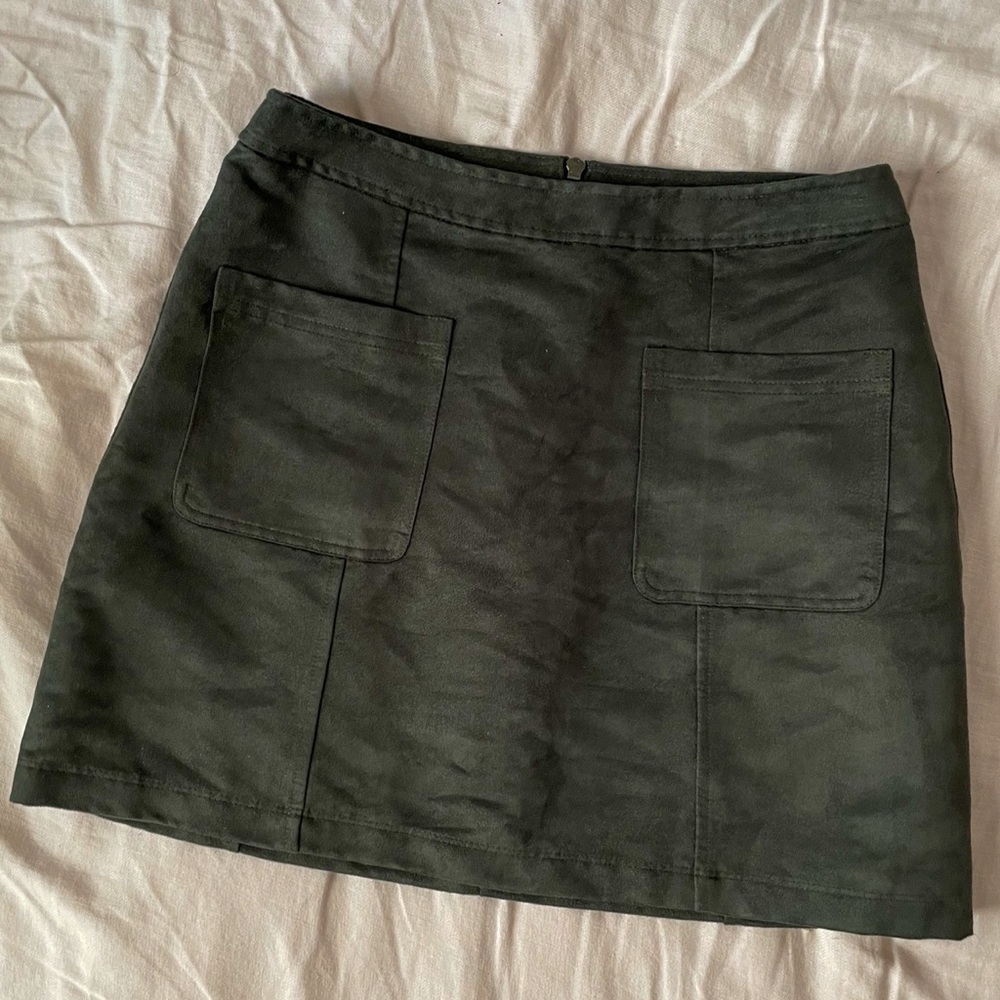 Hunter Green Old Navy Velvet Skirt